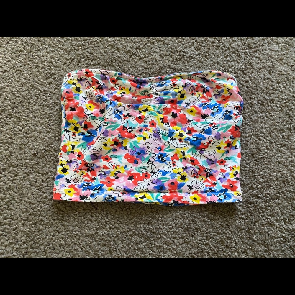 Floral tube top